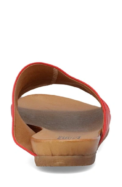 Miz Mooz Aria Slide Sandal In Scarlet