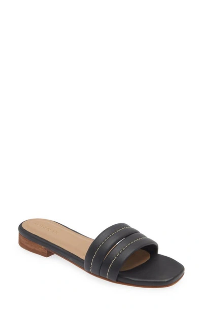Kaanas Maya Chunky Slide Sandal In Black