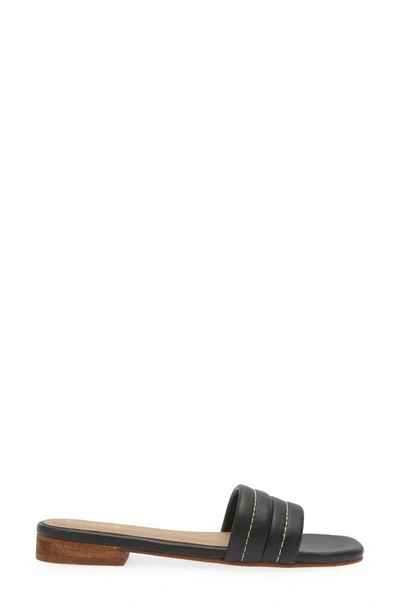 Kaanas Maya Chunky Slide Sandal In Black