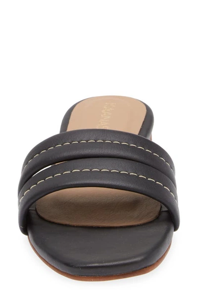Kaanas Maya Chunky Slide Sandal In Black