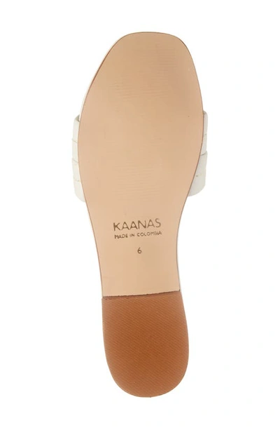 Shop Kaanas Maya Chunky Slide Sandal In Ivory