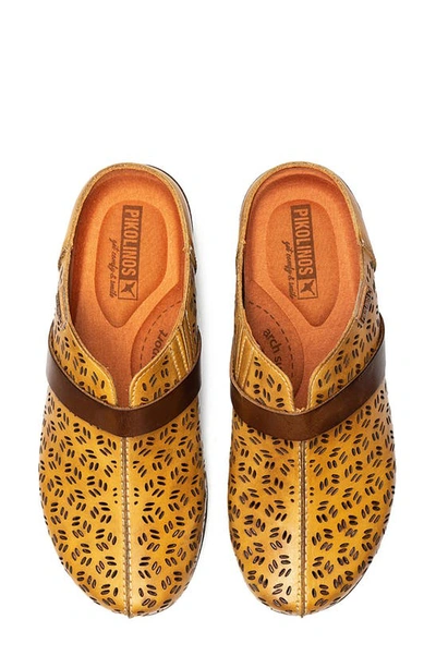 Shop Pikolinos Granada Wow Perforated Clog In Honey