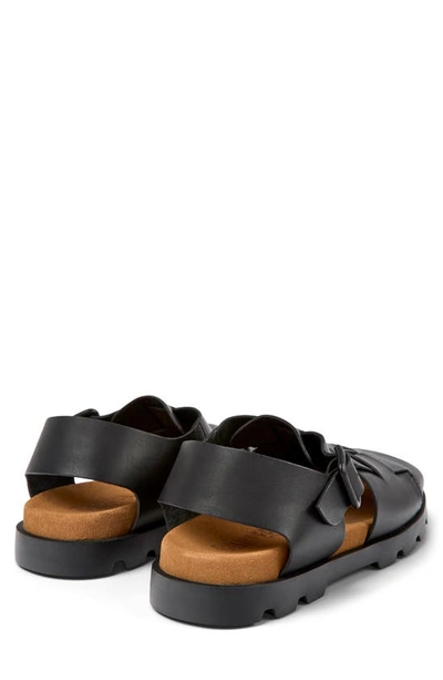 Shop Camper Brutus Fisherman Sandal In Black