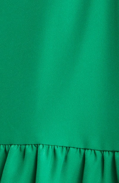 Eliza J Obi Gathered Tie Waist Dress In Green
