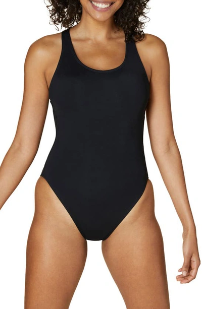 Shop Andie The Tulum One-piece Swimsuit In Black