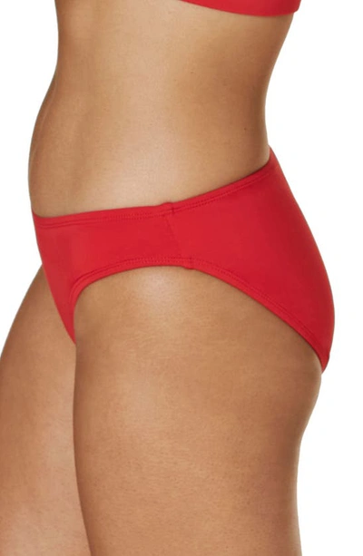 Shop Andie Bikini Bottoms In Cherry Red