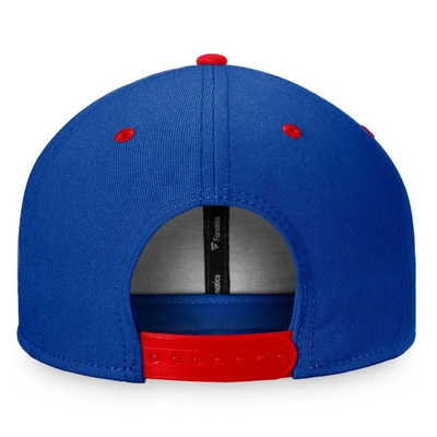 Shop Fanatics Branded Blue/red New York Rangers Heritage Retro Two-tone Snapback Hat