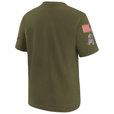 Shop Nike Youth  Olive Green Bay Packers 2022 Salute To Service Legend T-shirt