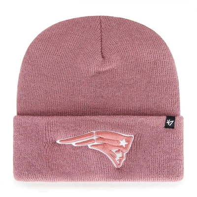 Shop 47 '  Pink New England Patriots Haymaker Cuffed Knit Hat