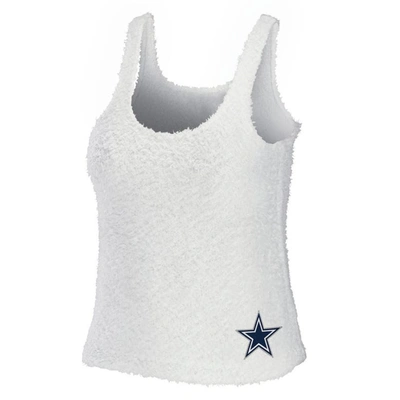 Dallas Cowboys WEAR by Erin Andrews Women's Lace-Up Tank Top - White