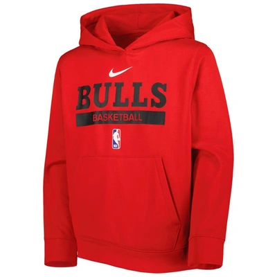 Shop Nike Youth  Red Chicago Bulls Spotlight Practice Performance Pullover Hoodie