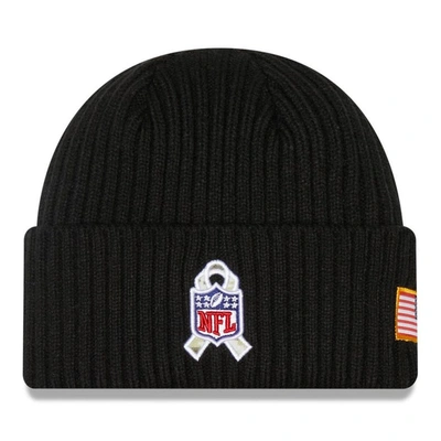 Shop New Era Youth  Black Seattle Seahawks 2022 Salute To Service Knit Hat