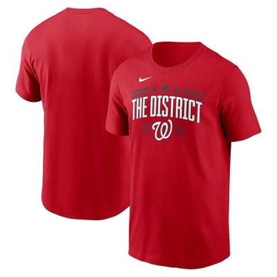 Shop Nike Red Washington Nationals The District 1901 Local Team T-shirt
