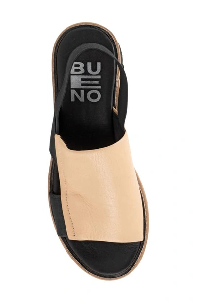 Bueno Amy Slingback Platform Sandal In Light Tan