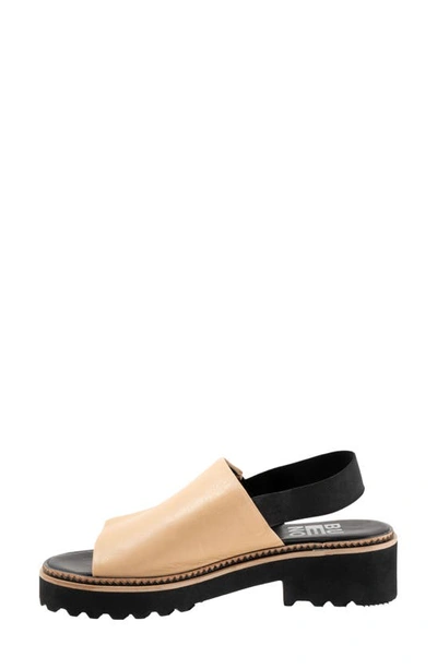 Bueno Amy Slingback Platform Sandal In Light Tan