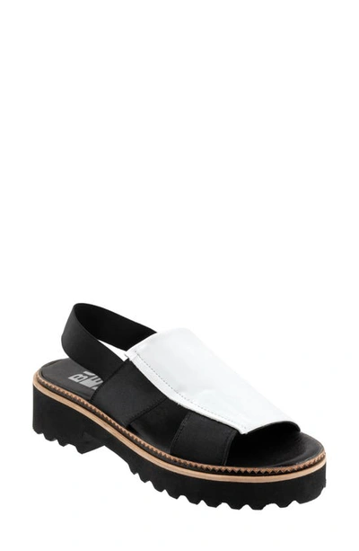 Shop Bueno Amy Slingback Platform Sandal In White