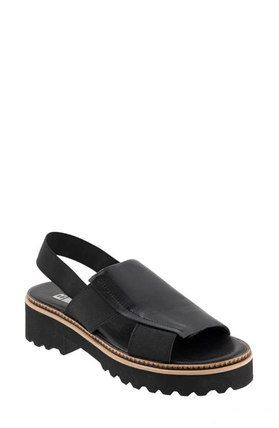 Shop Bueno Amy Slingback Platform Sandal In Black