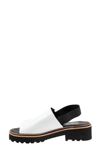 Bueno Amy Slingback Platform Sandal In White
