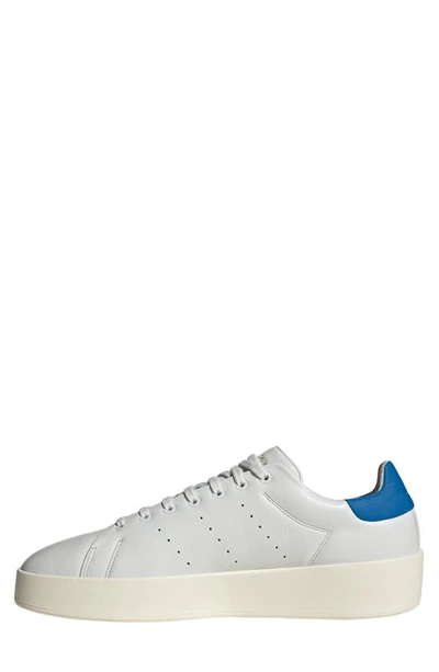 Shop Adidas Originals Stan Smith Relasted Sneaker In White/ Off White/ Blue