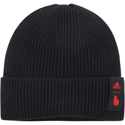 Shop Adidas Originals Adidas Black Belgium National Team Woolie Cuffed Knit Hat