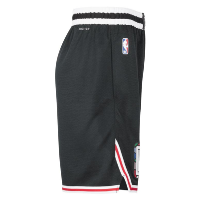 Nike Mens Los Angeles Clippers Clippers City Edition Swingman Shorts In  Black/white