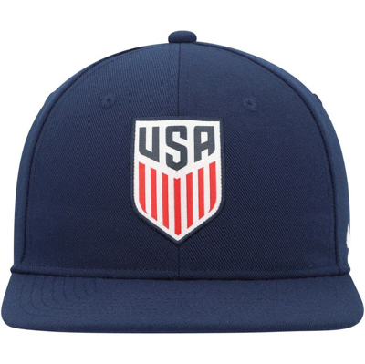 Shop Nike Youth  Navy Usmnt Pro Snapback Hat