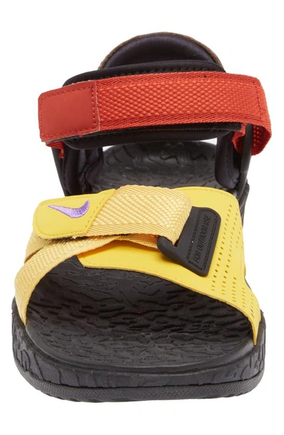 Shop Nike Gender Inclusive Acg Air Deschutz+ Sandal In Solar Flare/ Action Grape