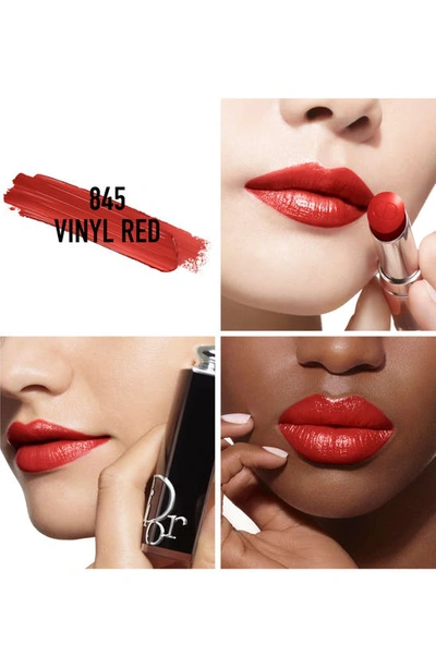 Dior Addict Refillable Shine Lipstick 845 Vinyl Red In 845 Vinyl Red