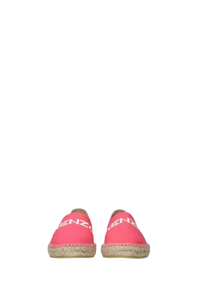 Shop Kenzo Espadrilles Fabric Pink Coral