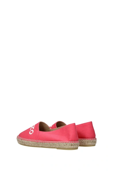 Shop Kenzo Espadrilles Fabric Pink Coral