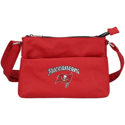 Shop Foco Tampa Bay Buccaneers Logo Script Crossbody Handbag In Red