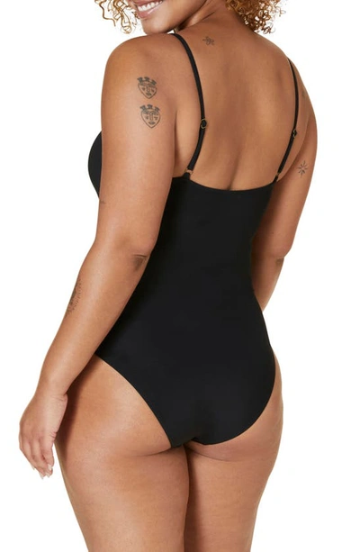 Andie Amalfi One-piece Swimsuit In Black