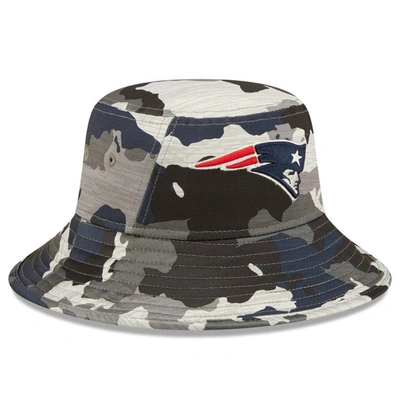 Shop New Era Camo New England Patriots 2022 Nfl Training Camp Official Bucket Hat