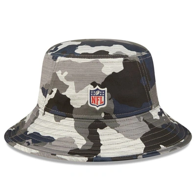 Shop New Era Camo New England Patriots 2022 Nfl Training Camp Official Bucket Hat