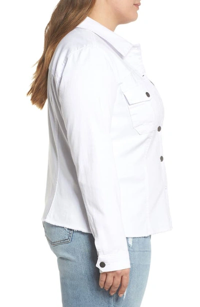 Shop Kut From The Kloth Kara Denim Jacket In Optic White