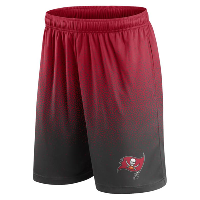 Shop Fanatics Branded Red/black Tampa Bay Buccaneers Ombre Shorts