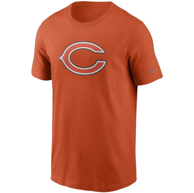 Shop Nike Orange Chicago Bears Primary Logo T-shirt