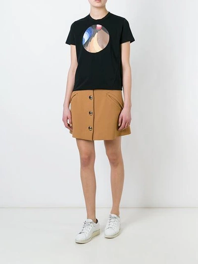 Shop Courrèges Circle Print T-shirt