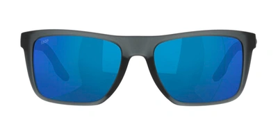 Shop Costa Del Mar Mainsail 06s9107 910705 55 Rectangle Polarized Sunglasses In Blue
