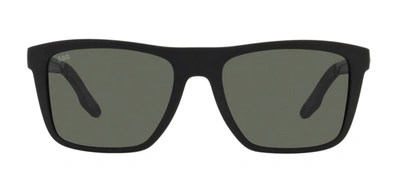 Shop Costa Del Mar Mainsail 06s9107 910703 55 Rectangle Polarized Sunglasses In Grey