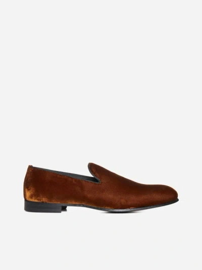 Shop D4.0 Fodera Softy Loafers In Camel