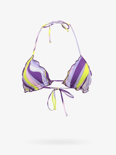 Shop Mc2 Saint Barth Bikini Top In Multicolor