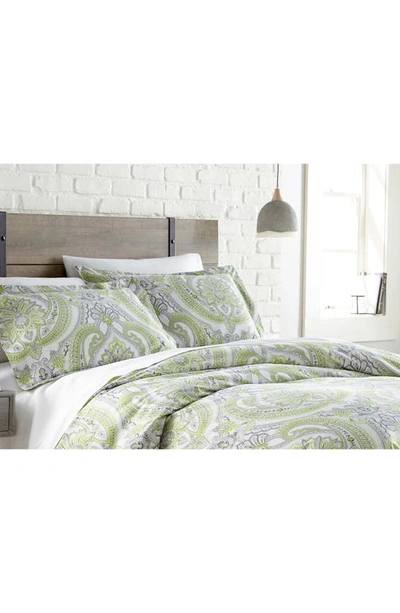 Southshore Fine Linens Pure Melody Printed Comforter Set In Green