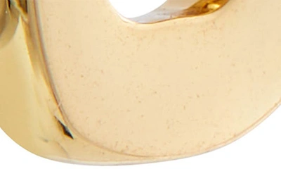 Savvy Cie Jewels Link Hoop Earrings In Yellow