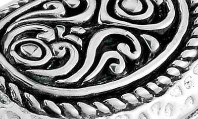 Samuel B. Sterling Silver Elongated Design Ring In Silver
