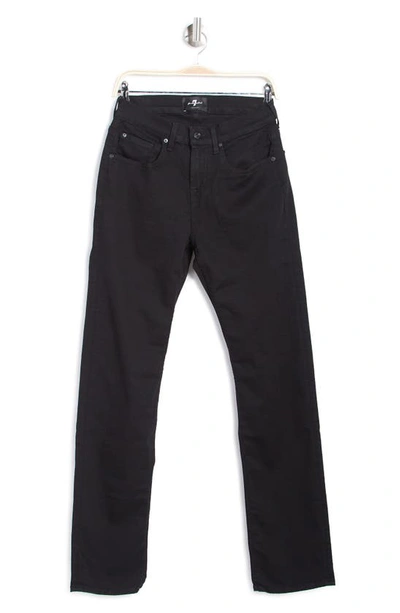 Shop 7 For All Mankind Austyn Relaxed Straight Leg Jeans In Black Onyx