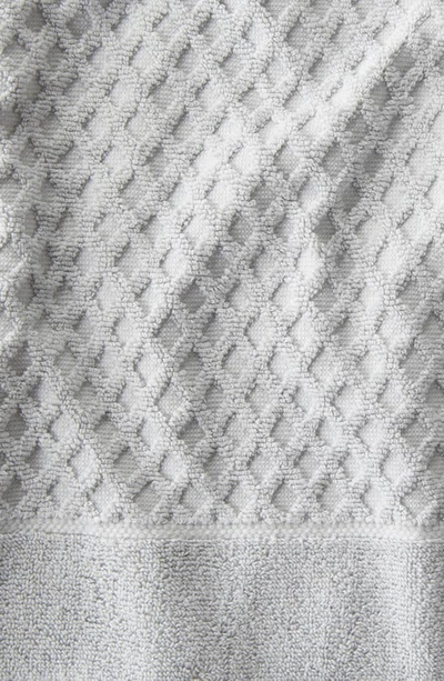 Woven & Weft Diamond Texture Towel 6-piece Set In Light Grey