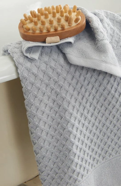 Woven & Weft Diamond Texture Towel 6-piece Set In Light Grey