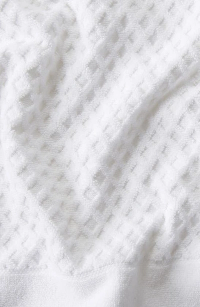 Woven & Weft Diamond Texture Towel 4-piece Set In Optic White