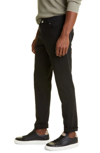 Shop Brunello Cucinelli Stretch Denim Jeans In C7351 Black